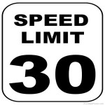 traffic sign - speed limit